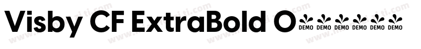 Visby CF ExtraBold O字体转换